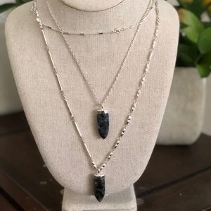 Stella & Dot Aria Pendant - Silver